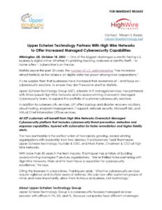 Highwire Networks News Release